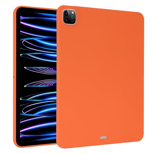 Coque iPad Pro 13" 2024 silicone mat orange parfaite au quotidien