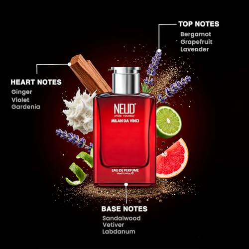 Image of NEUD 100ml Perfume Gift Set for Men, Milan Da Vinci Long Lasting EDP Luxury Perfume, Birthday Gift for Boyfriend, Husband, Father, Premium Luxury Fragrance Scent, Suitable for Every Occasion