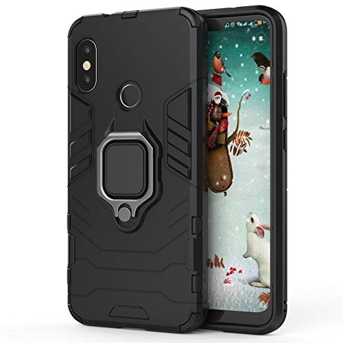 zivite Armor Shockproof Soft TPU and Hard PC Back Cover Case with Magnetic Ring Holder for Mi Redmi 6 Pro - Armor Black (B08V5GSN2Z) Amazon Price History, Amazon Price Tracker