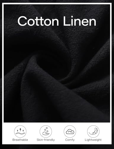 Flygo Womens Linen Pants Casual Capri Pants for Summer Cropped Palazzo Lounge Pants Elastic Waist Baggy Trousers2