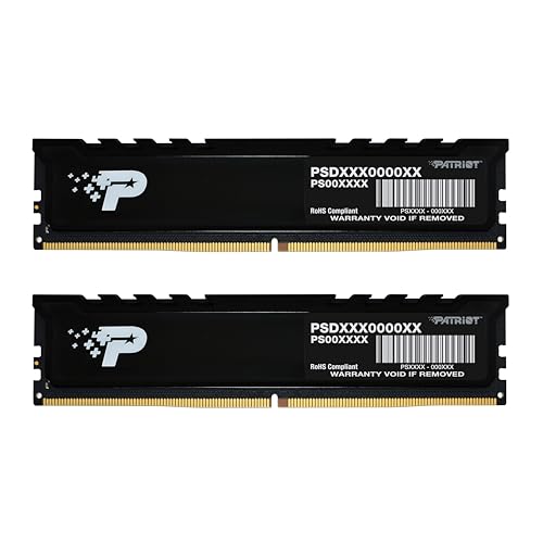 Patriot Memory Signature Premium DDR5 RAM 16GB (2X8GB) 4800MHz CL40 UDIMM W/HS Desktop Memory Kit - PSP516G4800KH1