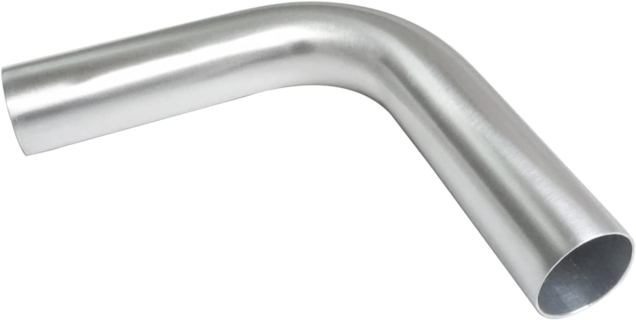 AC PERFORMANCE 25mm (1") OD, Leg Length 4" (100mm), 90 Degree Bend Elbow 1 Inch 6061 Aluminum Pipe Tube Intercooler Pipe High Class Brushed Treatment Tight Radius Air Intake Tube