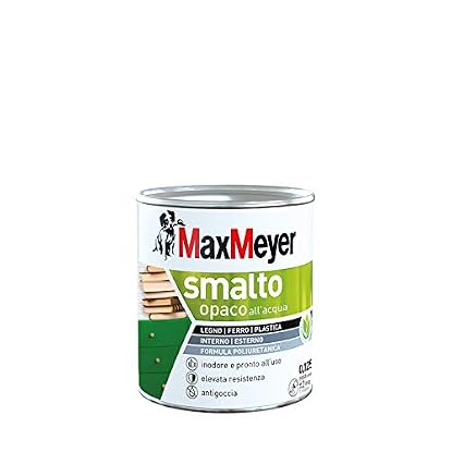 Foto di Maxmeyer Smalto All'Acqua Poliuretanico Opaco Bianco 0,125 L