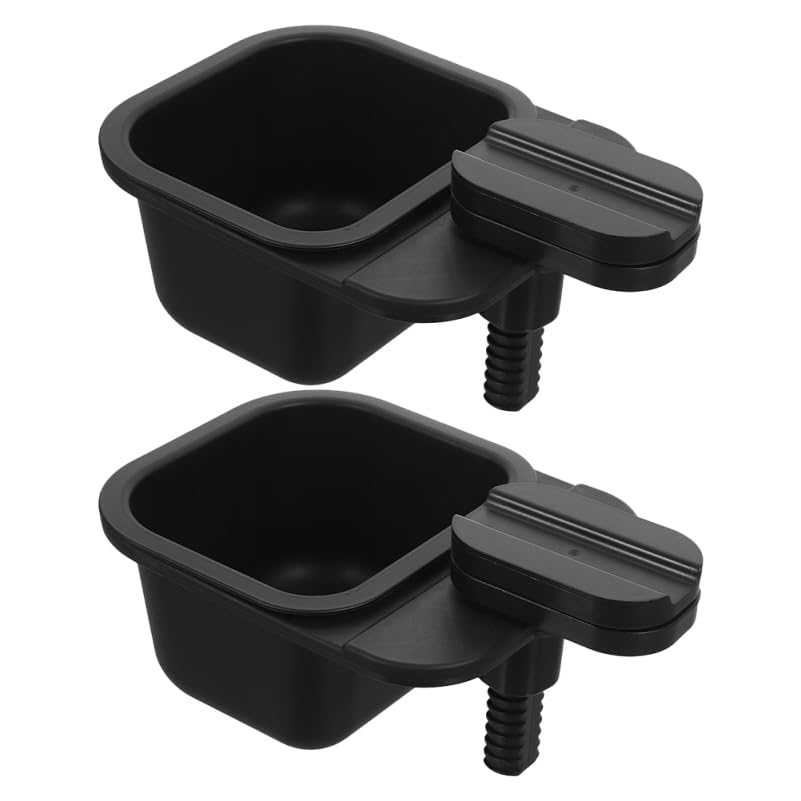 DEARMAMY 2Pcs Clip on Desk Bin Rotatable Clip on Trash can Desk Bin for Edge Small Waste for Office Home and Restaurant Sundry Storage Box