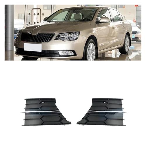 Calandre avant gauche pour Skoda Superb 2013-2015 avec cadre de phare antibrouillard