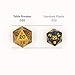 Extra Large Solid Metal D20 Spindown/Countdown Dice Gold Life Counter for MTG Magic Commander EDH Extra Heavy