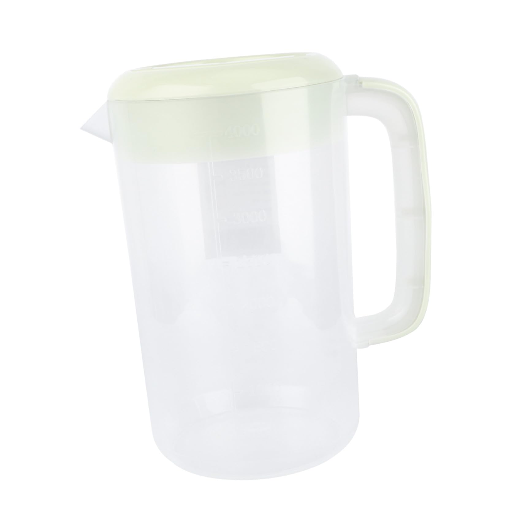 Jarra de Agua Plástica Transparente 4000ml con Mango y Tapa para Bebidas Frías en Casa
