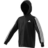 Regular fit adidas Yb Mh 3s FZ Sudadera, Niños, Black/White, 4-5Y
