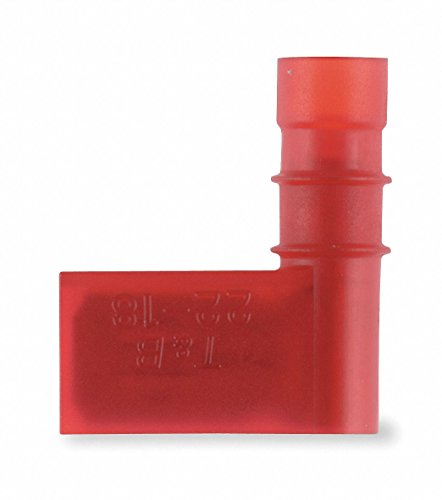 Female Flag Disconnect, Red, Pk50