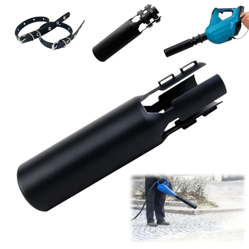 Leaf Blower Attachment Black Cyclone Airflow Amplifier Boosts for Round Blower Tubes Diameter of 2-4 inches Universal Cordless for Patios Lawns Yard Driveway and Snowfields Cleanup