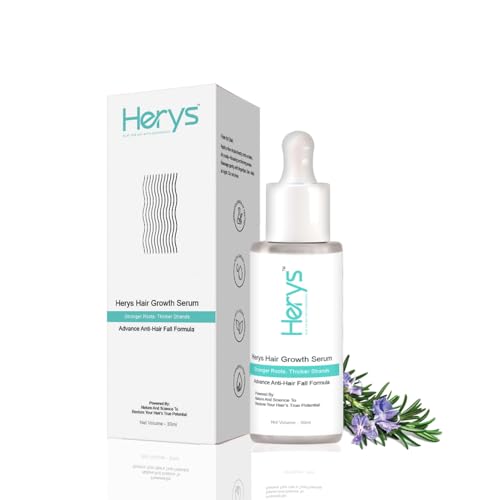 Herys Rosemary Hair Growth Serum | 3% Redensyl & Anagain | Hair fall control serum for Women & Men | Promotes Hair Growth & Stimulates Hair Follicles | For All Hair Types | 30ml