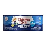Chicken of the Sea White Albacore Tuna in Water, Solid, 5 Ounce Cans (Pack of 4)