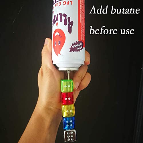 Encendedor Recargable de Butano con Llama Azul y LED miniatura 7