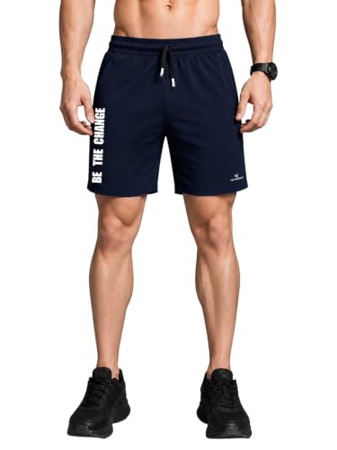 Image of Dpassion Quick Dry Polyester Sport Shorts for Men | Gym, Running and Training Shorts