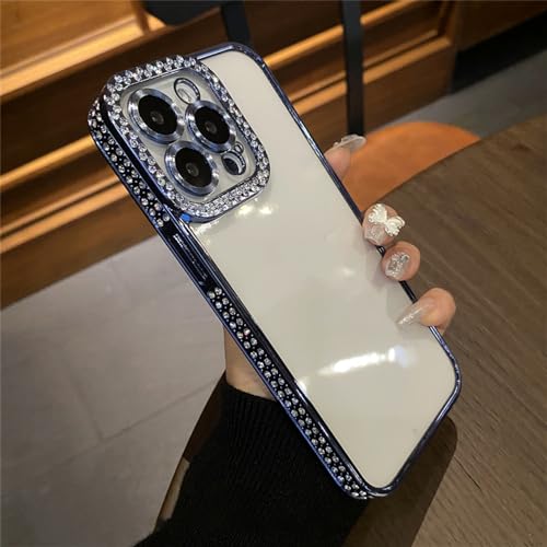 Coque de téléphone de luxe galvanisée pour iPhone 12 et 15 Pro Max