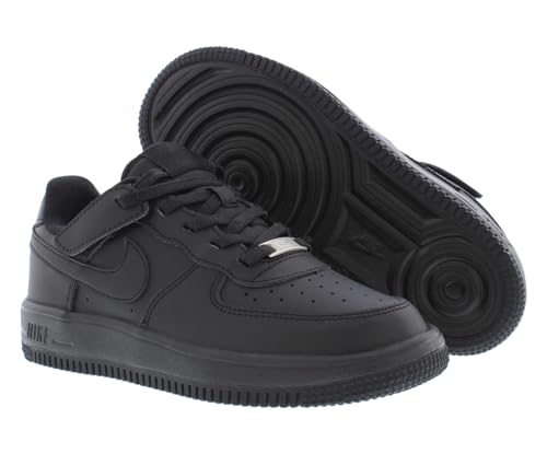 Nike Force 1 Low EasyOn Little Kids' Shoes (FN0237-001, Black/Black/Black) Size 3