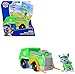 Paw Patrol Patrulla Canina - Camión de Juguete de Reciclaje y Figura Rocky - Patrulla Canina Juguetes - Juguetes Niños 3 Años - + Regalo Niño 3 Años