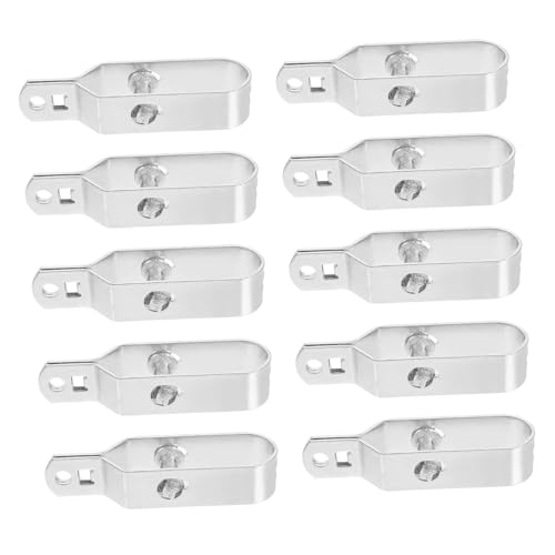 FUNOMOCYA 10pcs Wire Tensioner Galvanized Turnbuckles C Cable Wire Rope Tighteners Wire Rope Tightener for Wire Rope TRS Cables Electrical Cable Steel Wire Tendeur Wire Tool Silver Iron
