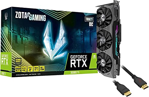 AX Bundle 3080 Ti Trinity OC 12GB GDDR6X 384-bit 19 Gbps PCIE 4.0 �Q�[�~���O�O���t�B�b�N�X�J�[�h 2.0 ���x�ȗ�p 2.0 RGB�Ɩ� A30810J-10P AX HDMI 2.1 UH