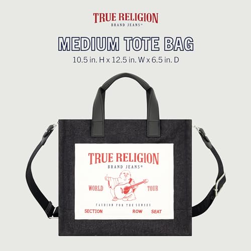 Bolso Tote de mujer True Religion con correa ajustable miniatura 2