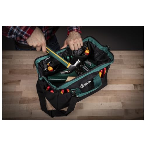 Sac à outils portable SATA ST95182SC de 40,6 cm étanche avec poches - 5