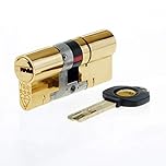 Yale B-YS3-5050B Euro Double 3 Star Cylinder, 3 Keys Supplied, Maximum Security, Boxed, Suitable for All Door Types, 50:50 (100 mm), Brass Finish