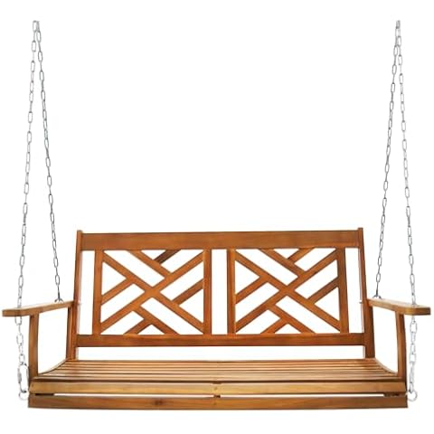 VINGLI 3-Seater Wooden Porch Swing Cover