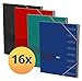 Produktbild Elba 400118945 Ordnungsmappe Touch Office 16er Pack A4 mit 8 Fächern aus Karton mit Gummizug (Gummizugmappen) 4 Farben Sortiert im RTS-Karton