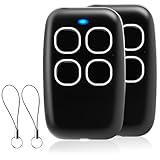 Telecomando Universale 4 in 1 per Cancello, Garage, Serrande, Frequenza 250–913 MHz, Codice Rolling e Codice Fisso, Telecomando Programmabile per Cancelli e Apricancello, 2 Pezzi, Portata 50m