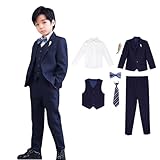 [asayurii] 子供服 フォーマル スーツ 男の子 キッズ 入学式 卒業式 卒園式 結婚式 発表会 ジュニア ジャケット シャツ セットアップ 七五三 セレモニー 小学生 お受験