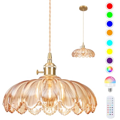 Loiogohot Battery Operated Pendant Light,Vintage Light...