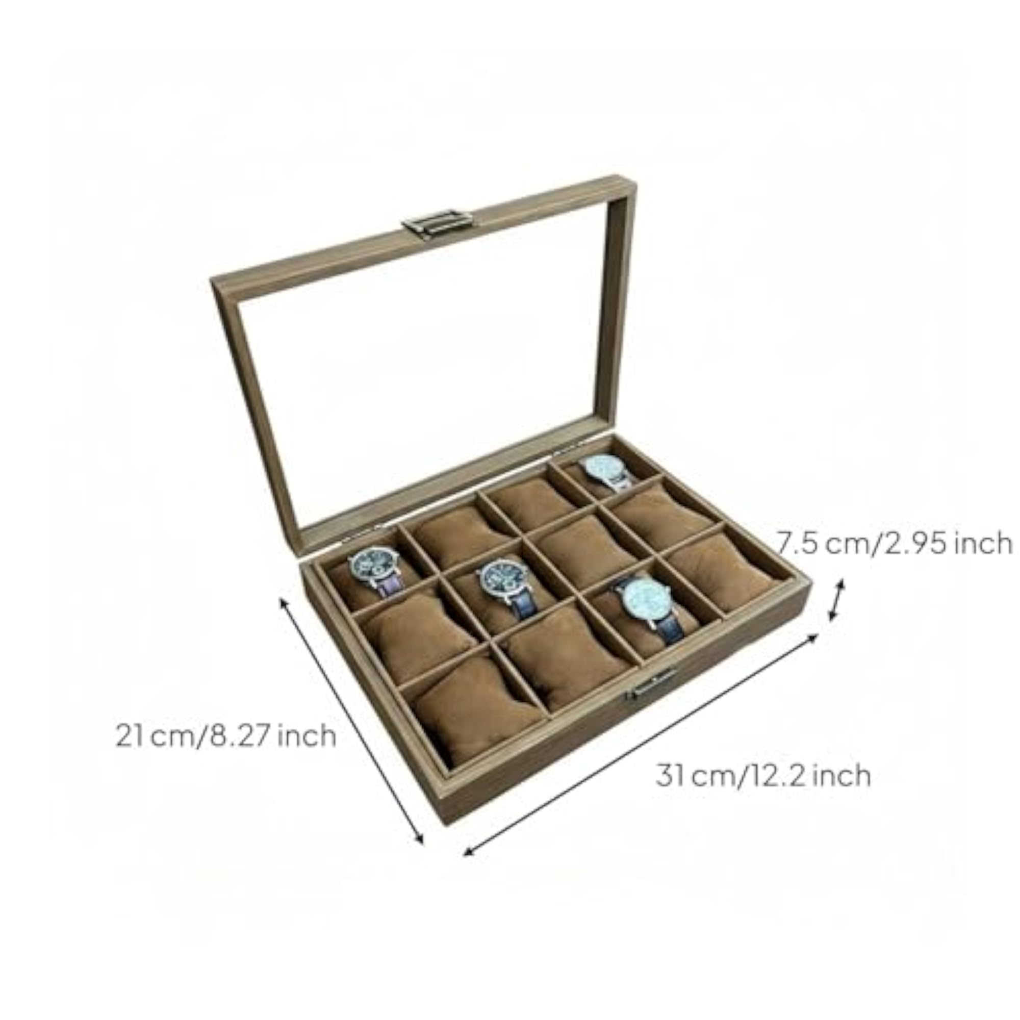 Clear View Lid Watch Storage Box