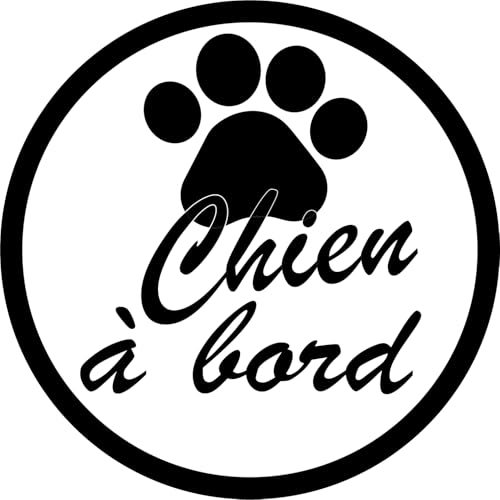 Mon Blason - Autocollant Chien À Bord Voiture - Fabriqué en France