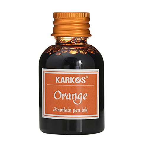 Surakey Brilliant Orange, 30ml Bottled Ink for Fountain Pens, Calligraphy Ink Art Writing Drawing Painting Graffiti Ink Feather Pen Dip Ink Bottles for School Offices Supplies