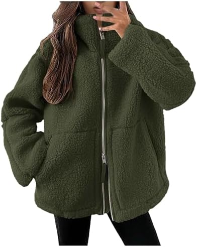 SNKSDGM Women Fashion Fleece Lined Warm Winter Coats Mid Length Thickened Oversized Faux Fur Cardigan Jacket Outwear