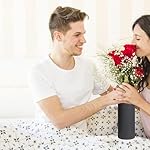 Black Ceramic Flower Vase - 8.9" Tall Boho Decor for Home, Kitchen, Bedroom, Bathroom, Shelf and Table - Pampas Grass Vase - Image 5