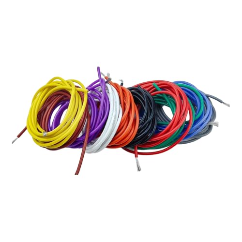 Cables de silicona que no se derriten al soldar de 5 metros y 300V varios calibres