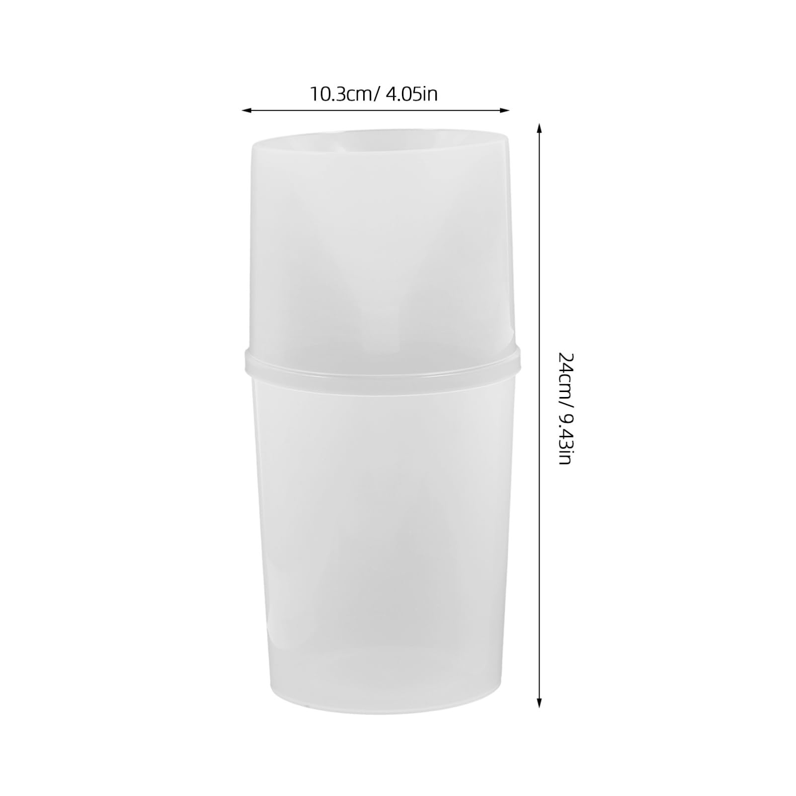 ERINGOGO 1Set Plastic Rain Gauge with Scale Simple Outdoor Rain Measuring Tube Tool for Classrooms Educational Equipment for Weather and Geography Learning