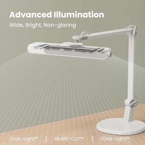 Image of BenQ MindDuo 2 Kids Study Lamp (Purple), Wide & Even Illumination, Auto Dimming, Brightness & Color Adjustment, Presence Detection