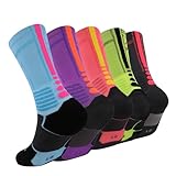 Dingcooler Elite Basketball Socks, Cushioned Athletic Sports Crew Socks for Youth Adult