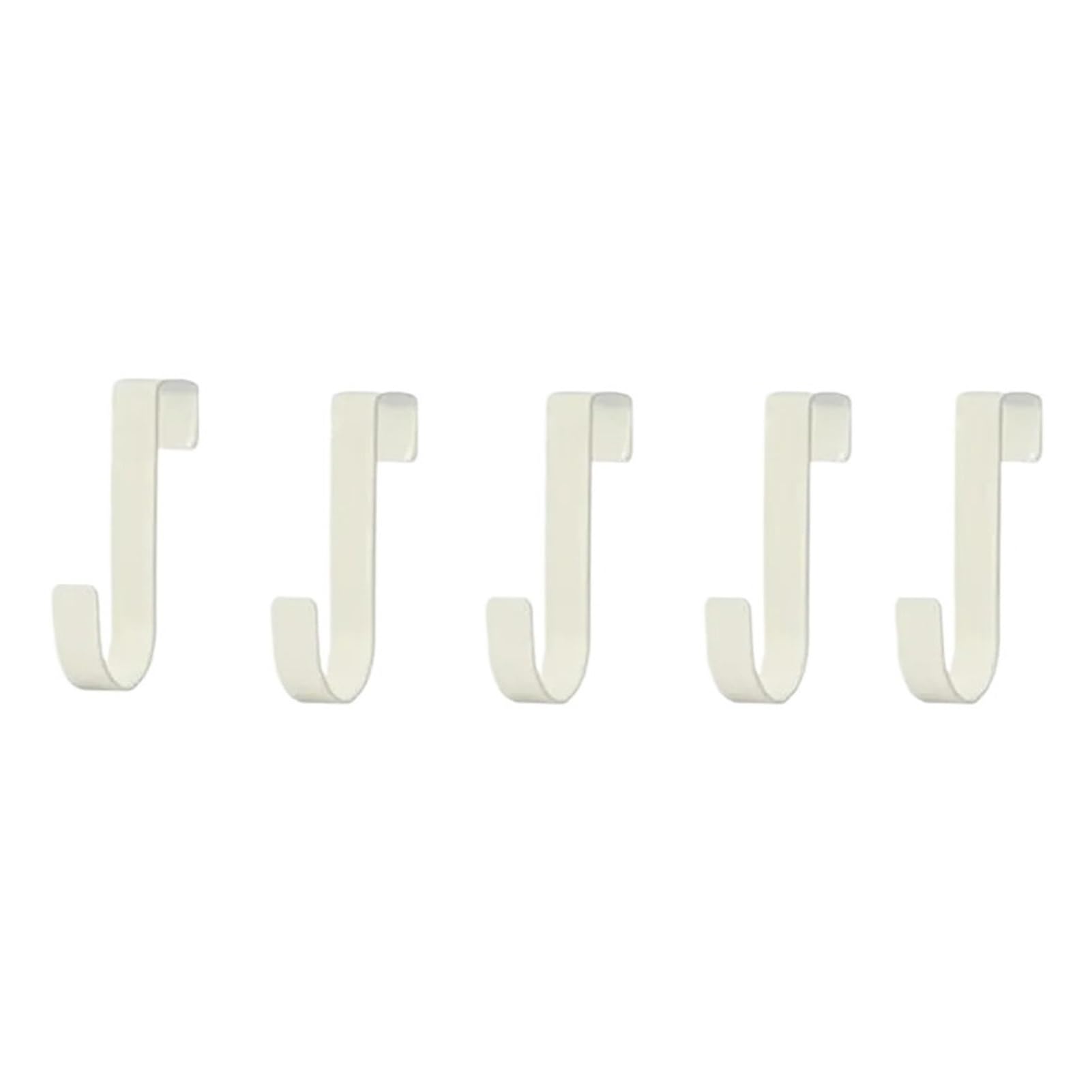 Pexlor White 5Pcs Multi-Purpose Hook For Kitchen Cabinet Door, Clothes Hat Towel Hanger(White 5Pcs)