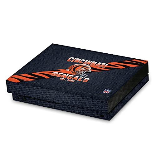 Skin Xbox One X NFL Cincinnati Bengals Head Case Designs Autocollant Vinyle pour Console de Jeu