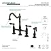 Kingston Brass KS1275ALBS Heritage Bridge Kitchen Faucet, 8-3/4