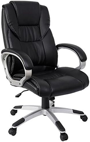 Deluxe Black PU Leather High Back Office Executive Chair