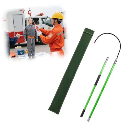 Gancho de rescate aislado contra descargas eléctricas con diseño desmontable ligero