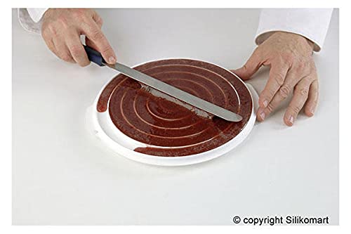 Silikomart professional - Moule insert décor en silicone rond double face - insert décor. Cuisine : Autour de la pâtisserie (Moules en silicone)