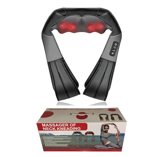 Shiatsu Neck and Back Massager with Soothing Heat, Electric Deep