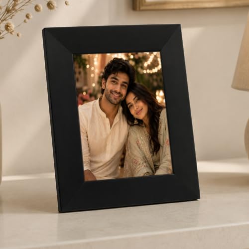 Image of Art Street Synthetic Table Photo Frame for Home Decor - 5 x 7 Inches Black