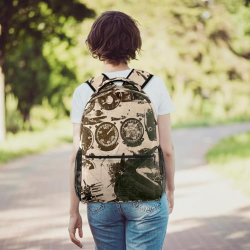 Sac à dos d'école ergonomique hélice grunge pour soulager le dos des ados en voyage - 6