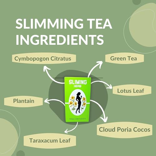 50 SLIMMING TEA BAGS - Extra Strong for Weight Loss - Detox Cleanse, Fat Loss, & Belly Fat Burner - Chinese Herbal Green Tea - Dieters Tea for Weight Loss